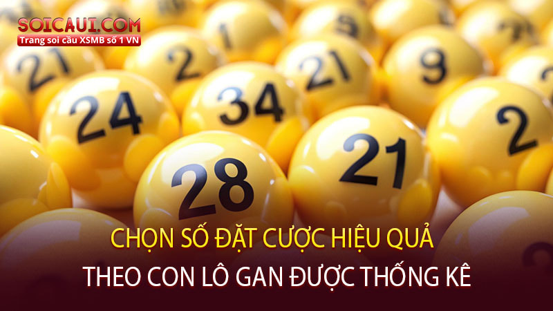 Chọn số đặt cược hiệu quả theo con lô gan được thống kê