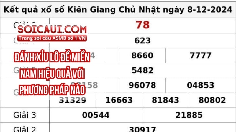 Đánh xỉu lô đề miền nam hiệu quả với phương pháp nào