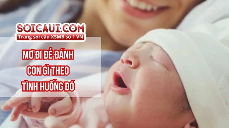 Mơ đi đẻ đánh con gì theo tình huống đó